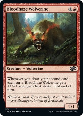 Image for Bloodhaze Wolverine (502) [Jumpstart 2022] - Magic: The Gathering