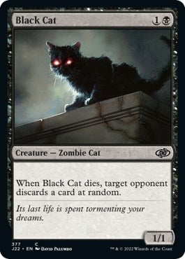 Image for Black Cat (377) [Jumpstart 2022] - Magic: The Gathering