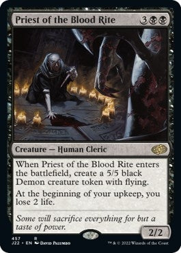 Image for Priest of the Blood Rite (457) [Jumpstart 2022] - Magic: The Gathering