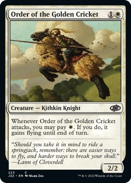 Image for Order of the Golden Cricket (223) [Jumpstart 2022] - Magic: The Gathering