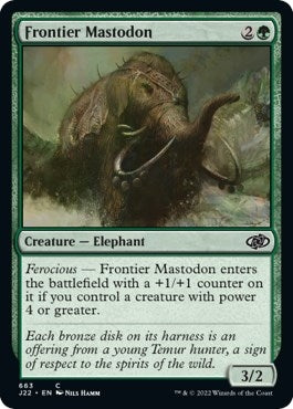 Image for Frontier Mastodon (663) [Jumpstart 2022] - Magic: The Gathering