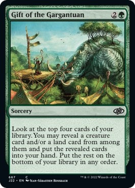 Image for Gift of the Gargantuan (667) [Jumpstart 2022] - Magic: The Gathering