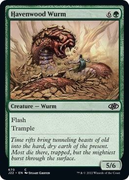 Havenwood Wurm (670) [Jumpstart 2022]