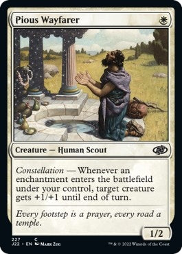 Image for Pious Wayfarer (227) [Jumpstart 2022] - Magic: The Gathering