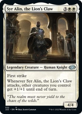 Image for Syr Alin, the Lion's Claw (252) [Jumpstart 2022] - Magic: The Gathering