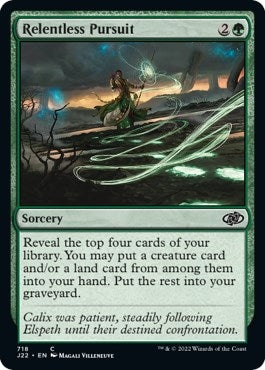 Image for Relentless Pursuit (718) [Jumpstart 2022] - Magic: The Gathering