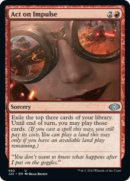 Image for Act on Impulse (492) [Jumpstart 2022] - Magic: The Gathering