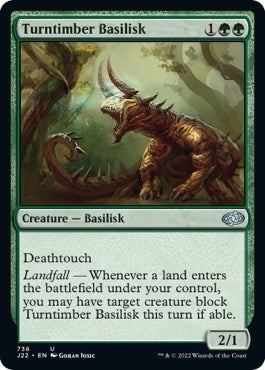 Image for Turntimber Basilisk (736) [Jumpstart 2022] - Magic: The Gathering