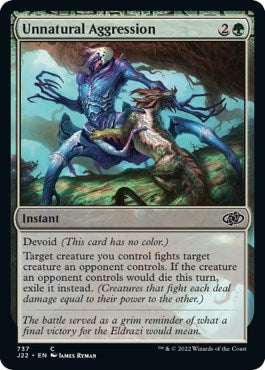 Image for Unnatural Aggression (737) [Jumpstart 2022] - Magic: The Gathering