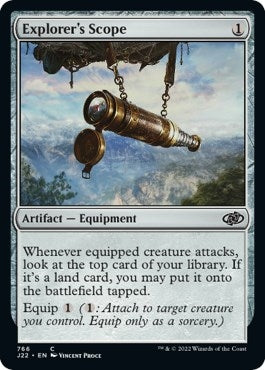 Image for Explorer's Scope (766) [Jumpstart 2022] - Magic: The Gathering