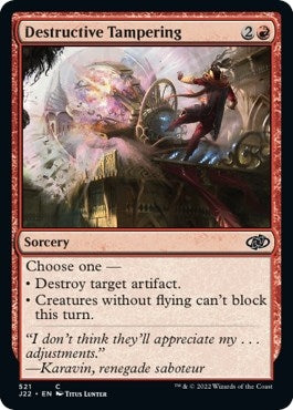 Image for Destructive Tampering (521) [Jumpstart 2022] - Magic: The Gathering