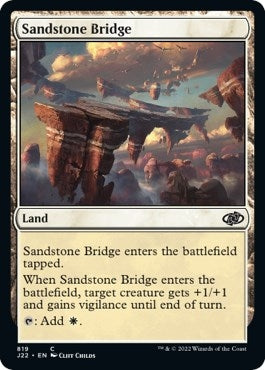 Image for Sandstone Bridge (819) [Jumpstart 2022] - Magic: The Gathering