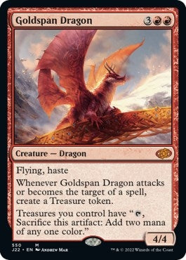 Image for Goldspan Dragon (550) [Jumpstart 2022] - Magic: The Gathering