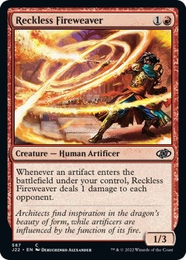 Image for Reckless Fireweaver (587) [Jumpstart 2022] - Magic: The Gathering
