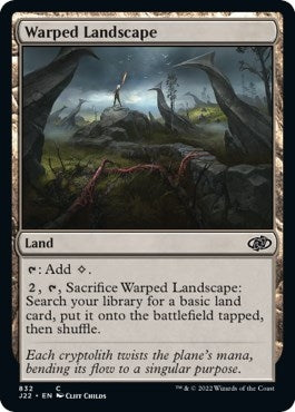 Image for Warped Landscape (832) [Jumpstart 2022] - Magic: The Gathering