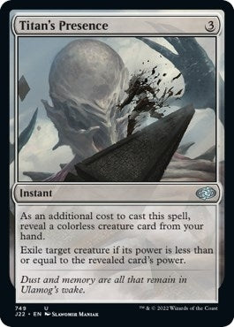 Image for Titan's Presence (749) [Jumpstart 2022] - Magic: The Gathering