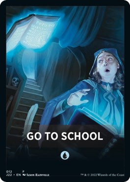 Image for Go to School Theme Card (12) [Jumpstart 2022] - Magic: The Gathering