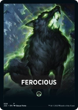 Image for Ferocious Theme Card (39) [Jumpstart 2022] - Magic: The Gathering