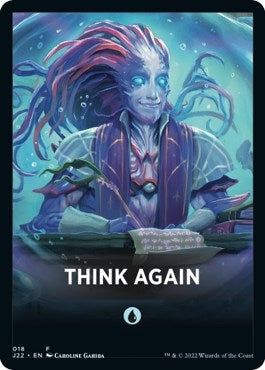 Image for Think Again Theme Card (18) [Jumpstart 2022] - Magic: The Gathering