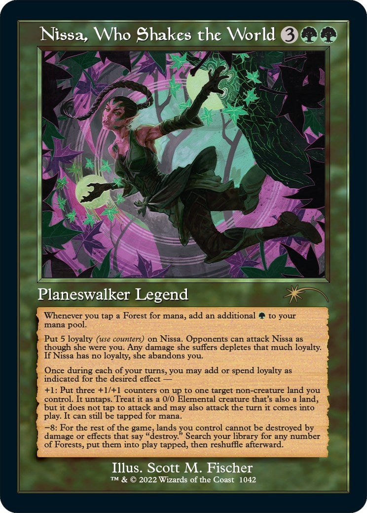 Image for Nissa, Who Shakes the World (Retro Frame) (1042) [Secret Lair Drop Series] - Magic: The Gathering