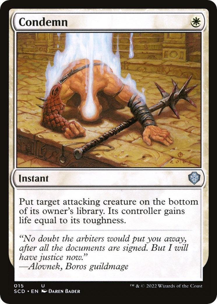 Image for Condemn (15) [Starter Commander Decks] - Magic: The Gathering