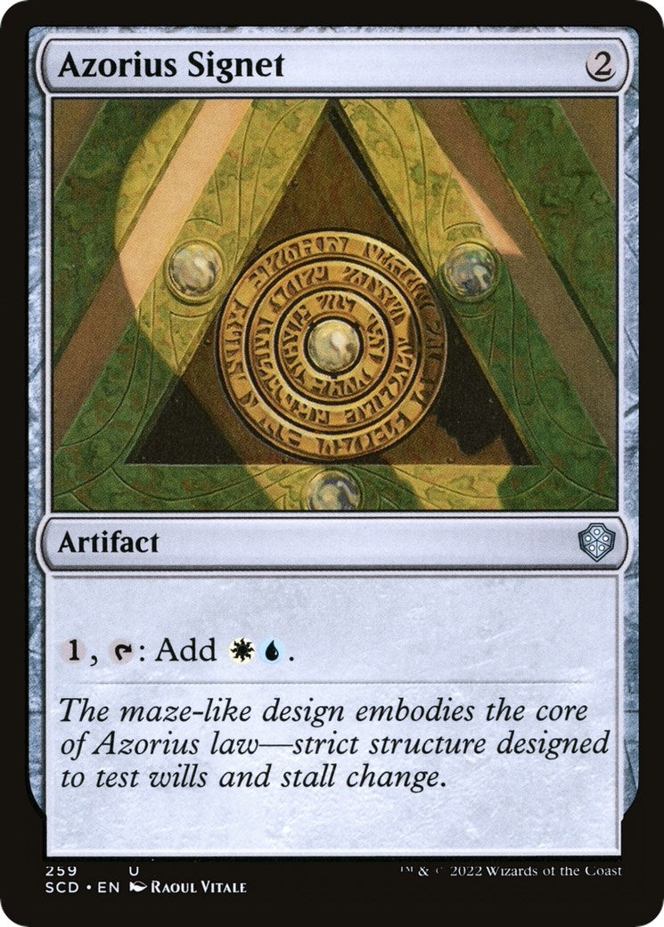 Image for Azorius Signet (259) [Starter Commander Decks] - Magic: The Gathering