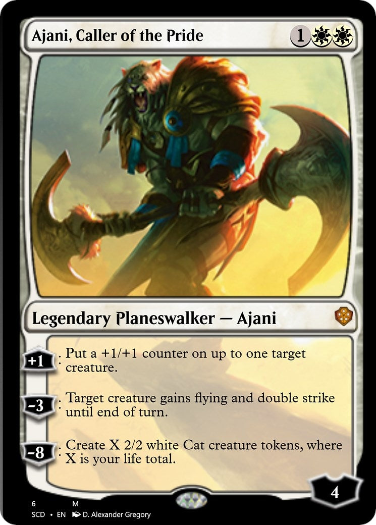 Image for Ajani, Caller of the Pride (6) [Starter Commander Decks] - Magic: The Gathering