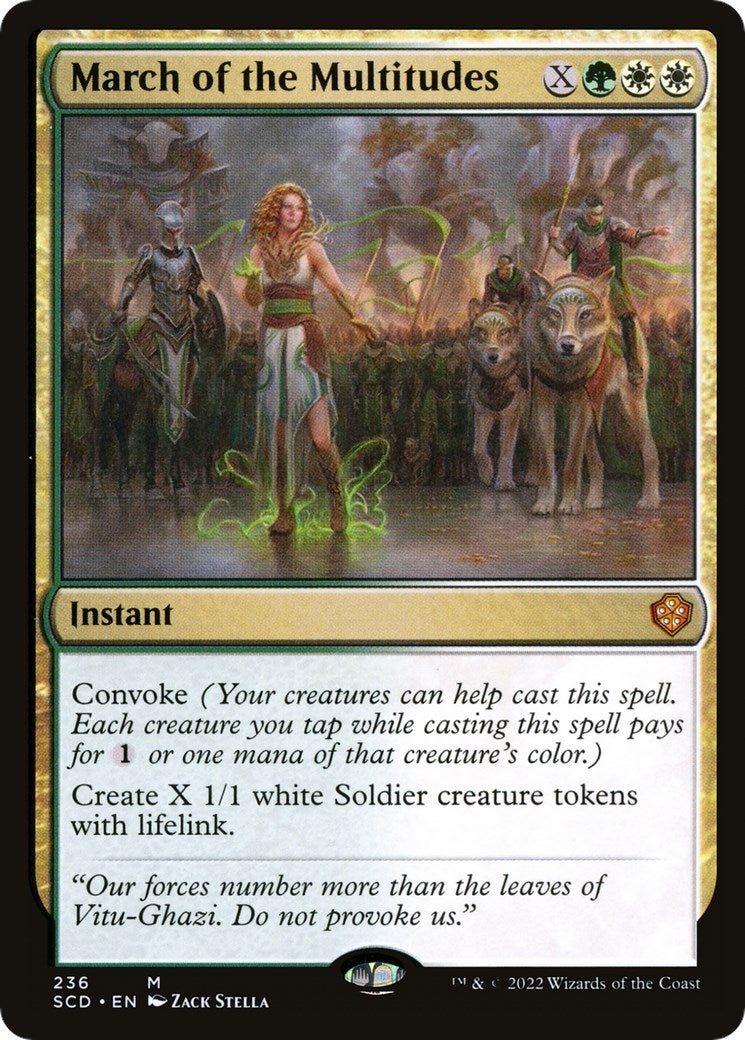 Image for March of the Multitudes (236) [Starter Commander Decks] - Magic: The Gathering