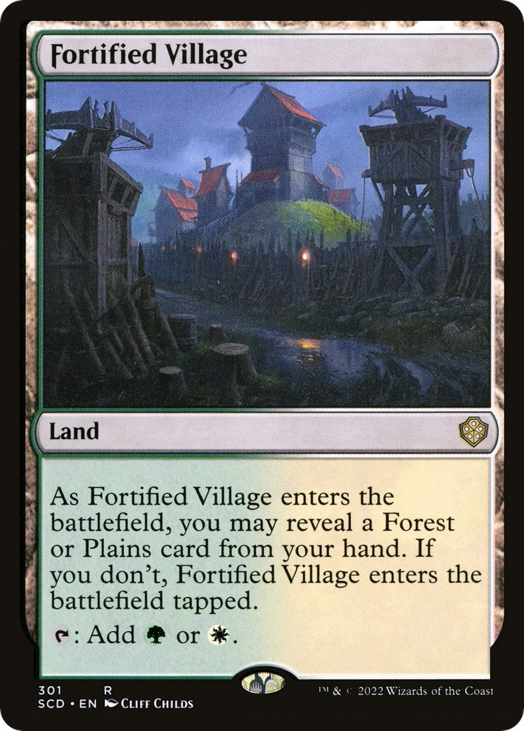 Image for Fortified Village (301) [Starter Commander Decks] - Magic: The Gathering