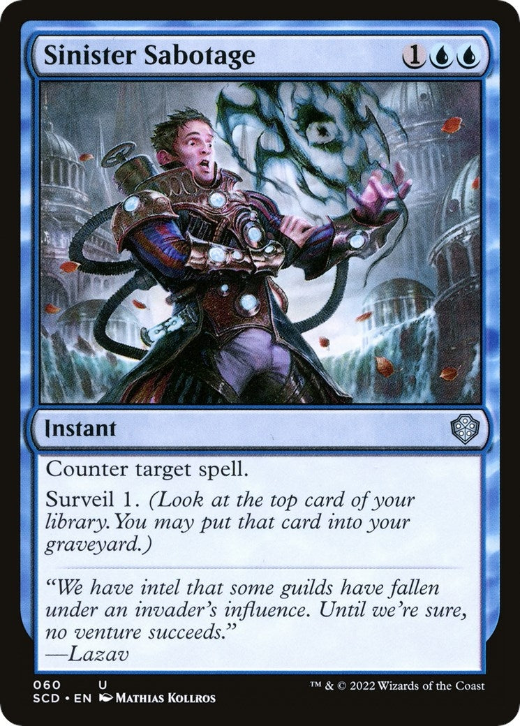 Image for Sinister Sabotage (60) [Starter Commander Decks] - Magic: The Gathering