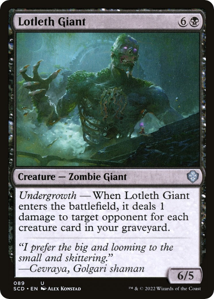 Image for Lotleth Giant (89) [Starter Commander Decks] - Magic: The Gathering