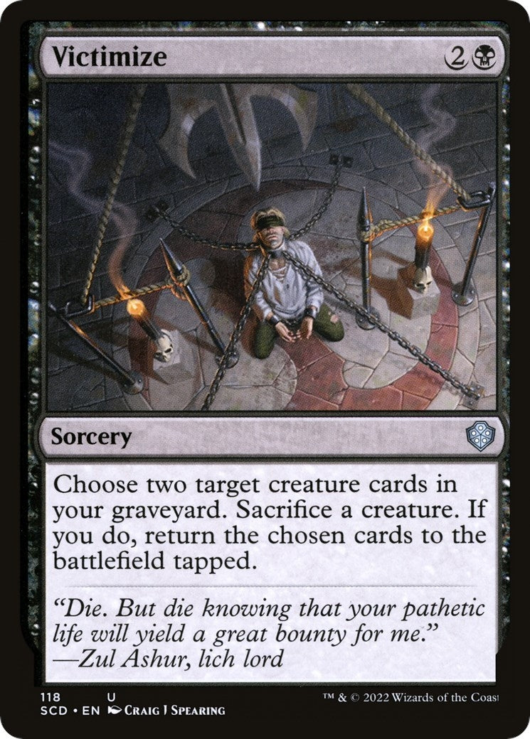 Image for Victimize (118) [Starter Commander Decks] - Magic: The Gathering