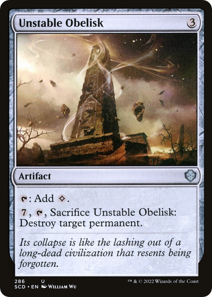 Image for Unstable Obelisk (286) [Starter Commander Decks] - Magic: The Gathering