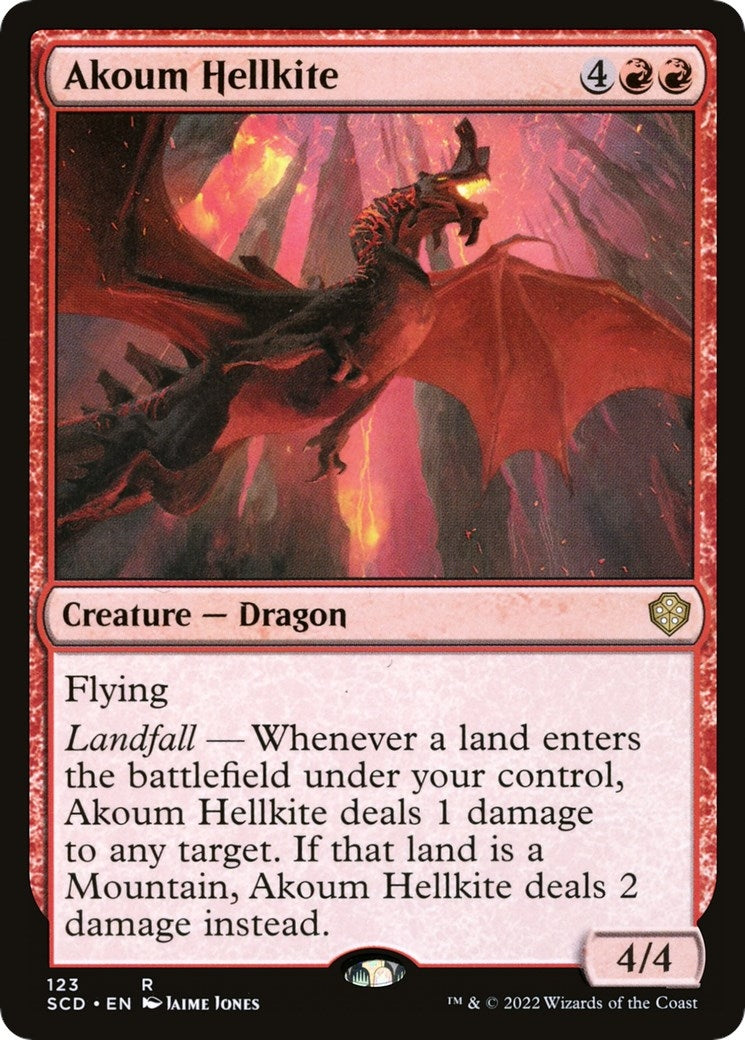 Image for Akoum Hellkite (123) [Starter Commander Decks] - Magic: The Gathering