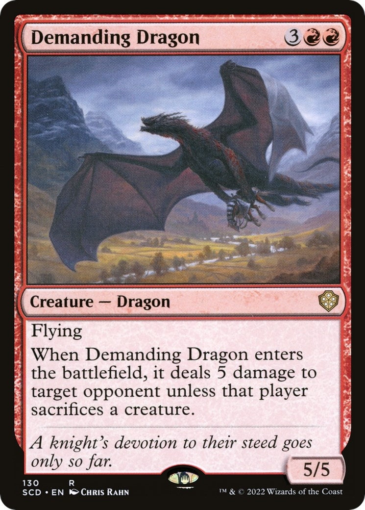 Image for Demanding Dragon (130) [Starter Commander Decks] - Magic: The Gathering