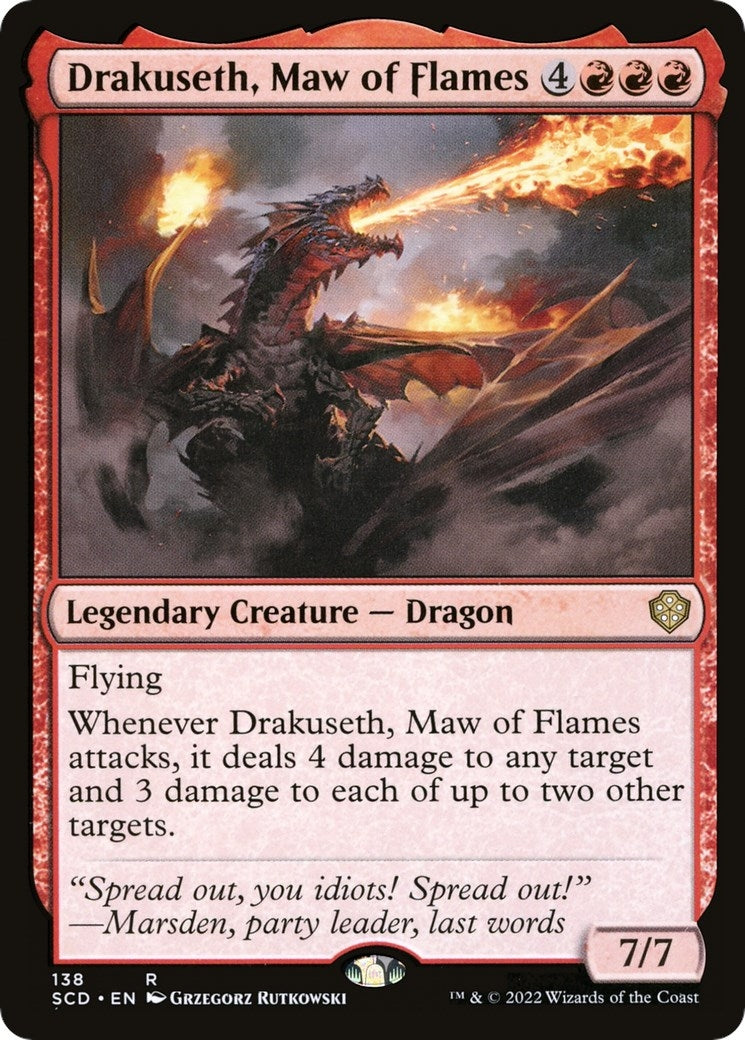 Image for Drakuseth, Maw of Flames (138) [Starter Commander Decks] - Magic: The Gathering