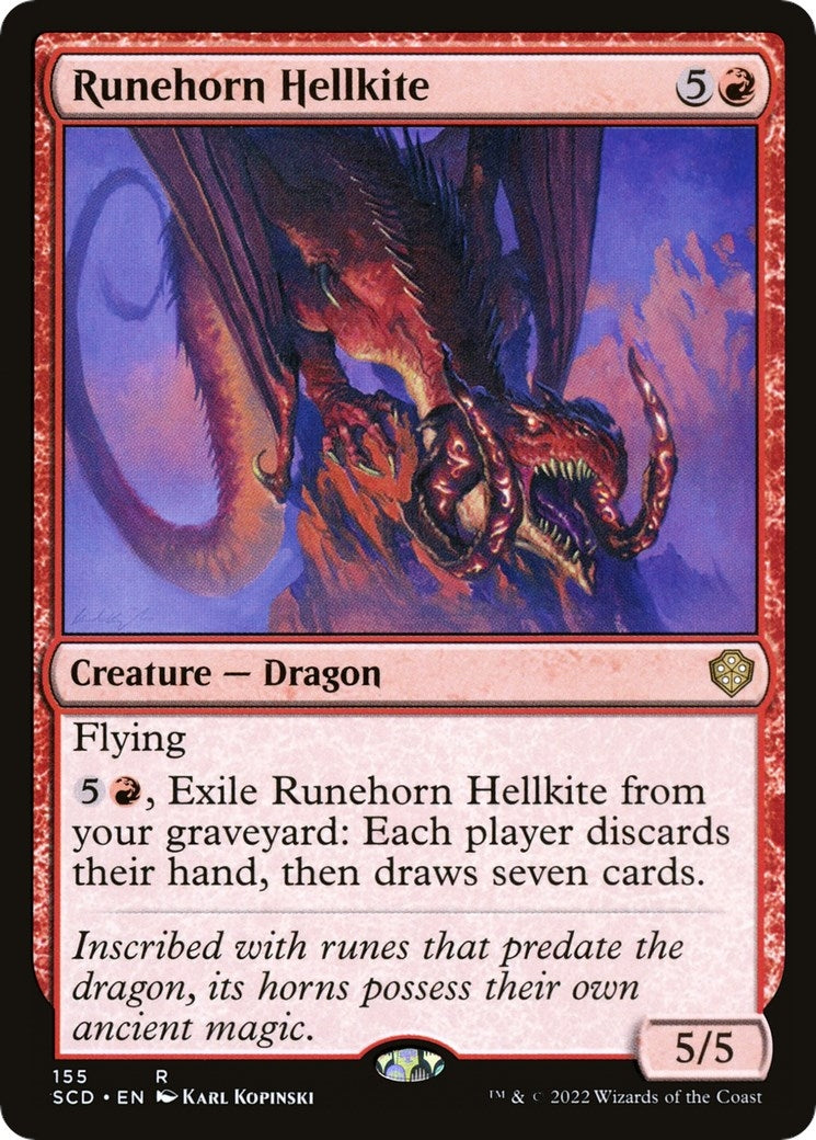 Image for Runehorn Hellkite (155) [Starter Commander Decks] - Magic: The Gathering