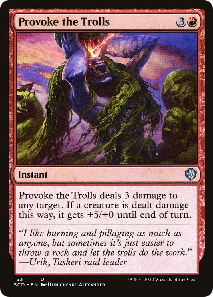 Image for Provoke the Trolls (153) [Starter Commander Decks] - Magic: The Gathering