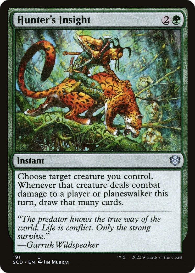 Image for Hunter's Insight (191) [Starter Commander Decks] - Magic: The Gathering