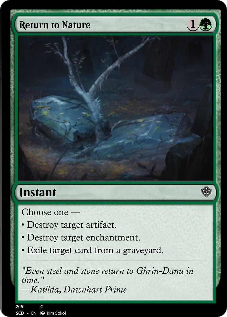 Image for Return to Nature (206) [Starter Commander Decks] - Magic: The Gathering