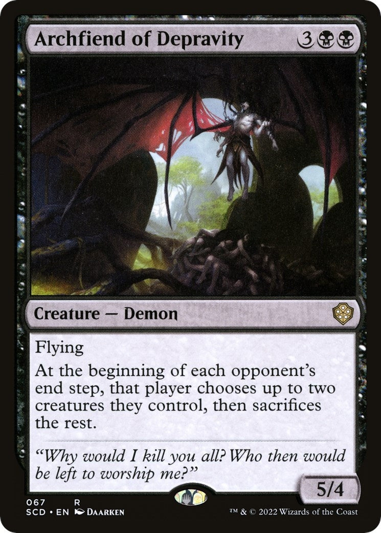 Image for Archfiend of Depravity (67) [Starter Commander Decks] - Magic: The Gathering