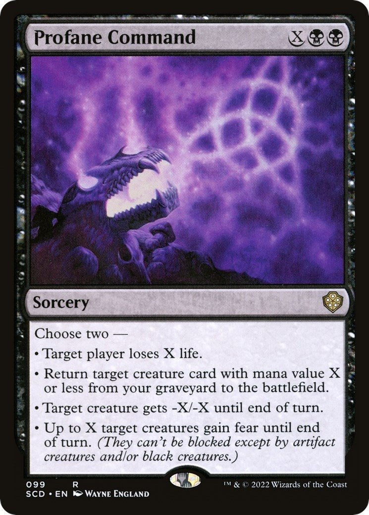 Image for Profane Command (99) [Starter Commander Decks] - Magic: The Gathering