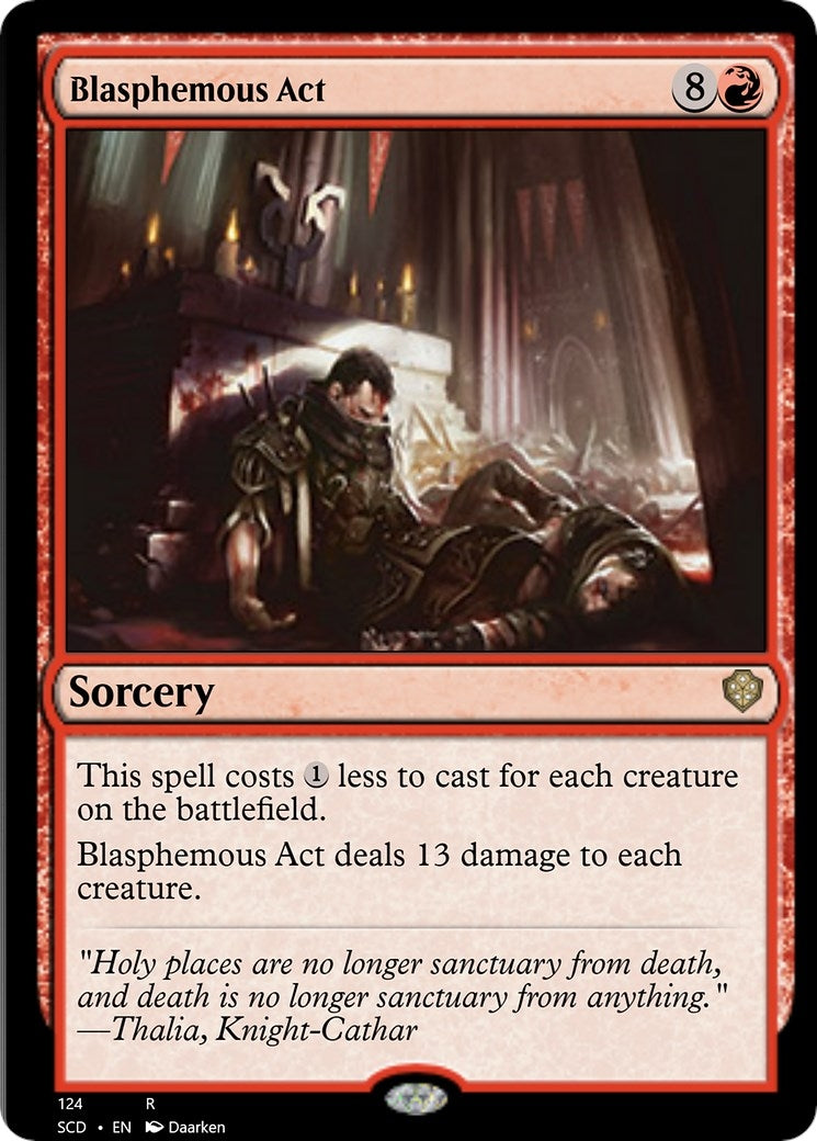 Image for Blasphemous Act (124) [Starter Commander Decks] - Magic: The Gathering