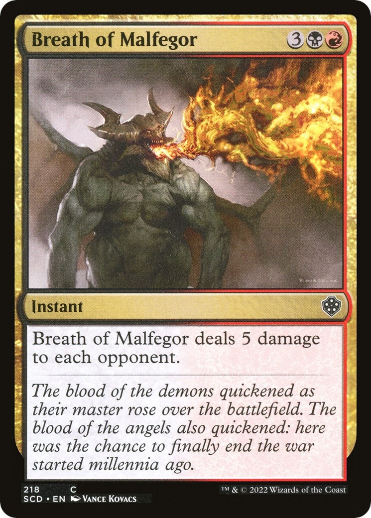 Image for Breath of Malfegor (218) [Starter Commander Decks] - Magic: The Gathering