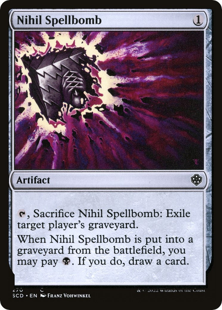 Image for Nihil Spellbomb (270) [Starter Commander Decks] - Magic: The Gathering