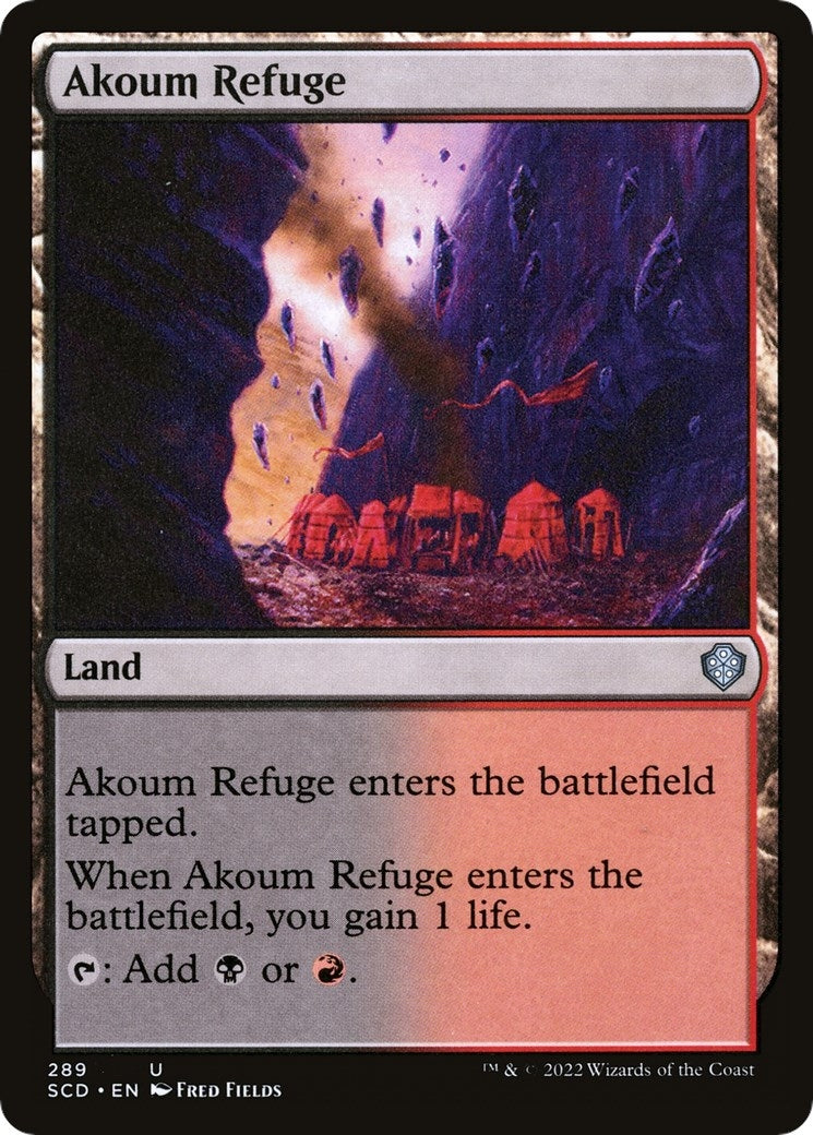 Image for Akoum Refuge (289) [Starter Commander Decks] - Magic: The Gathering