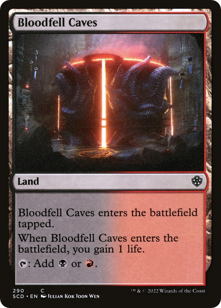 Image for Bloodfell Caves (290) [Starter Commander Decks] - Magic: The Gathering