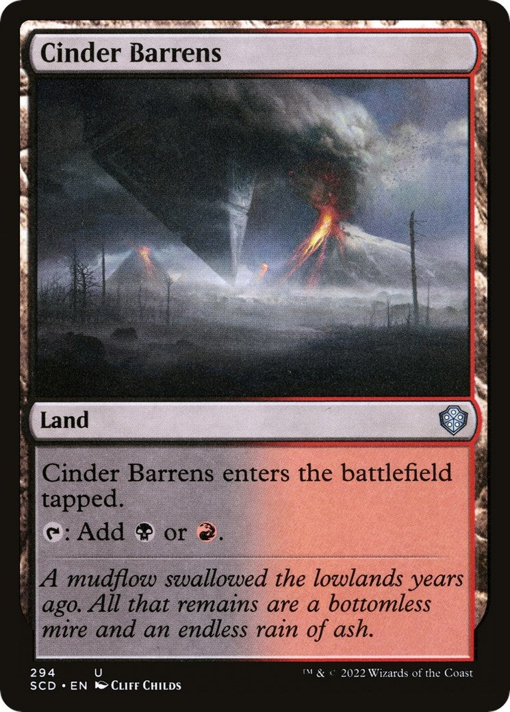 Image for Cinder Barrens (294) [Starter Commander Decks] - Magic: The Gathering