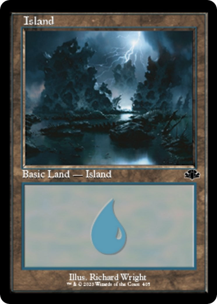 Image for Island (405) (Retro Frame) (405) [Dominaria Remastered] - Magic: The Gathering