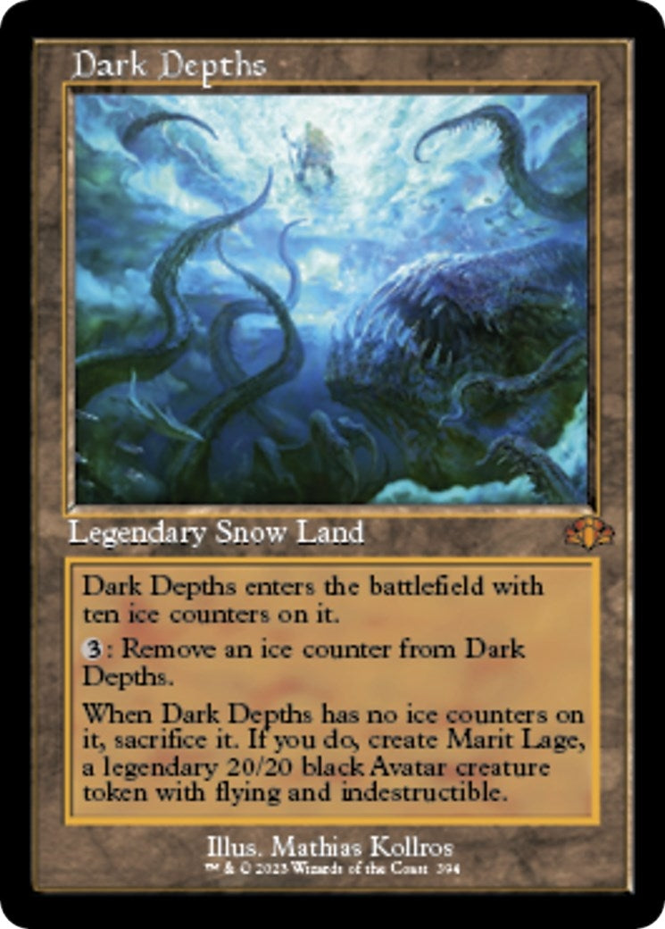 Image for Dark Depths (Retro Frame) (394) [Dominaria Remastered] - Magic: The Gathering